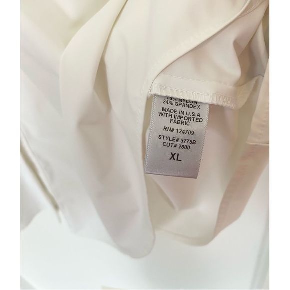 IC by Connie Oversized White Button Down Shirt/Tunic Sz XL - Picture 5 of 9